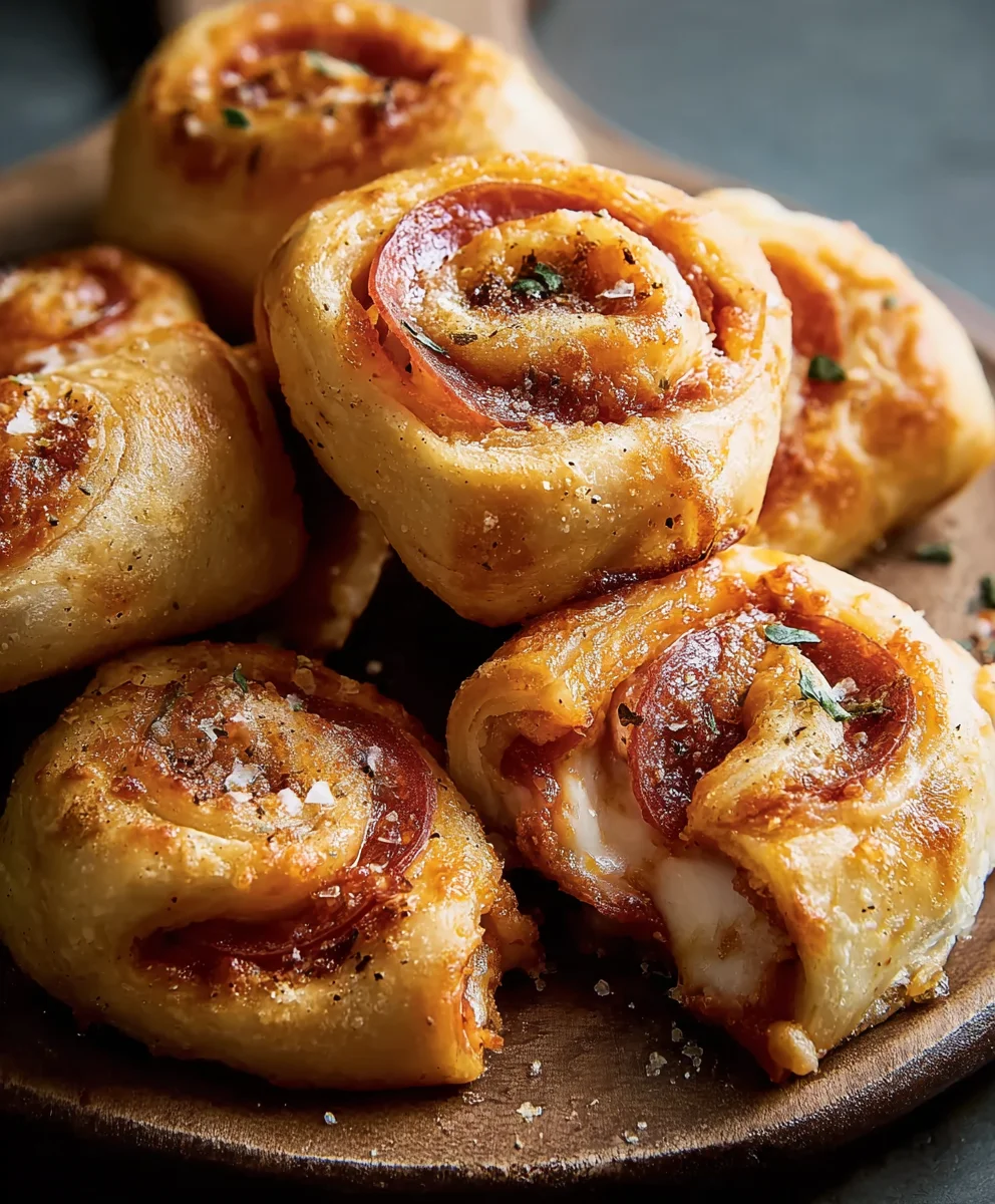 Homemade Beef Beef Pepperoni Pizza Rolls Recipe