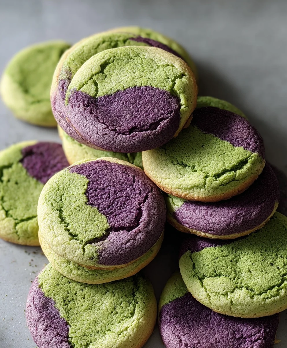 Matcha Ube Cookies-Unique Flavor Combo