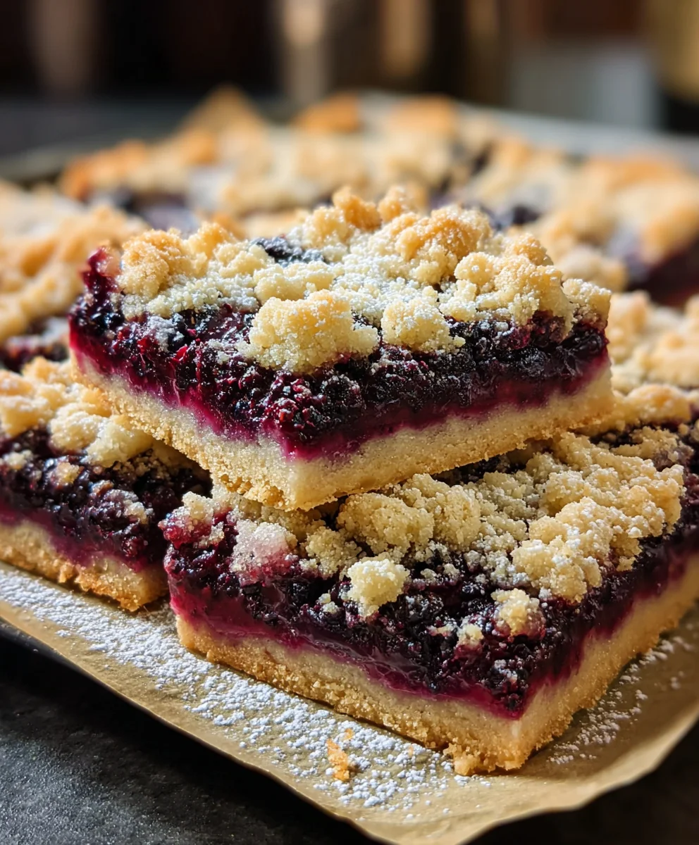 Blackberry Crum extractble Bars Recipe - Delicious & Easy
