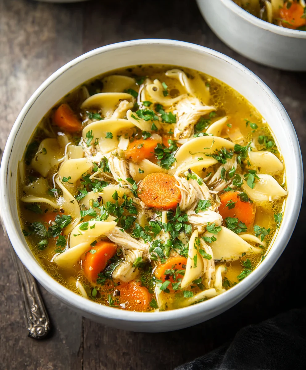 Best Chicken Noodle Soup - Easy Egg Noodle Recipe