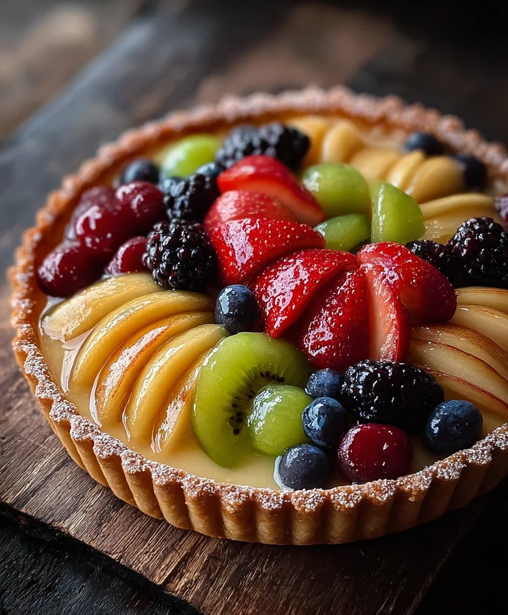 Fresh Fruit Tart Recipe-Easy & Delicious Dessert