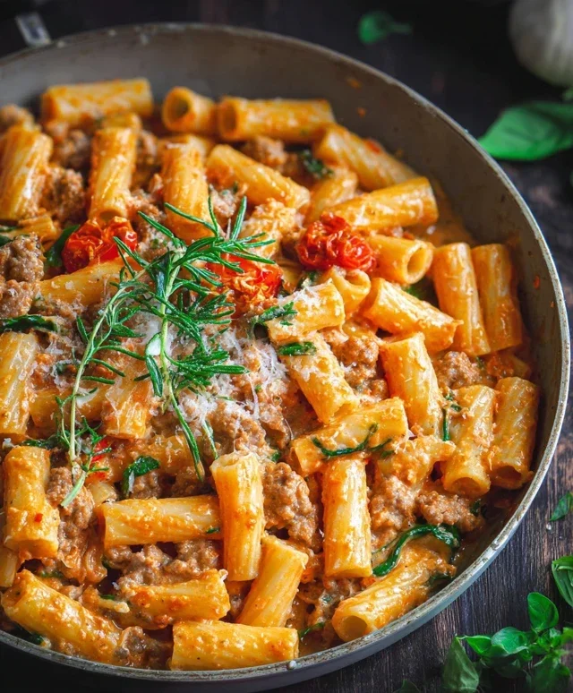 Creamy Sausage Rigatoni (One-Pan, 30-Minute Meal)