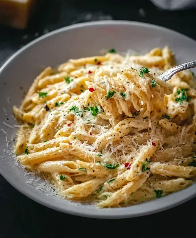 One Pot Creamy Garlic Pasta (Just 20 Minutes!)