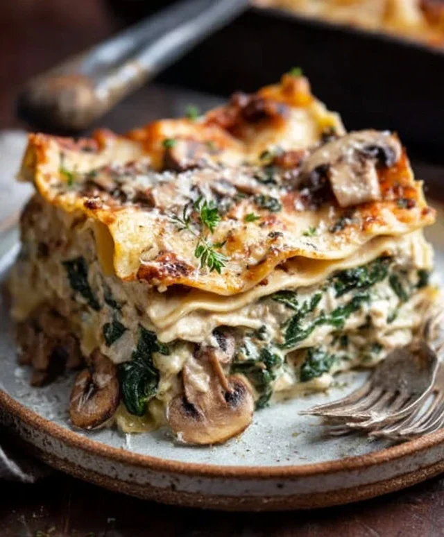 Mushroom And Spinach Lasagna Recipe