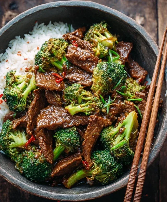 Chinese Beef and Broccoli (牛肉炒西兰花)