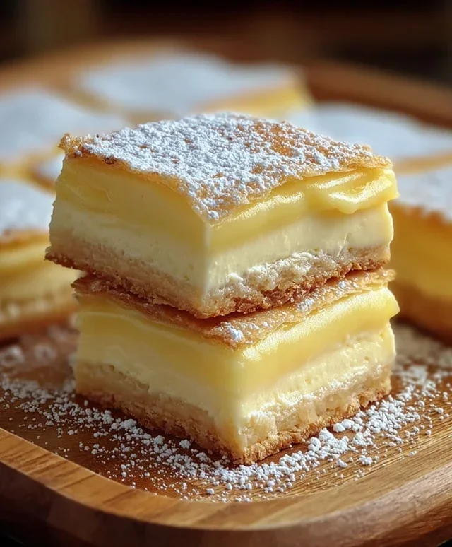 Vanilla Custard Cream Squares