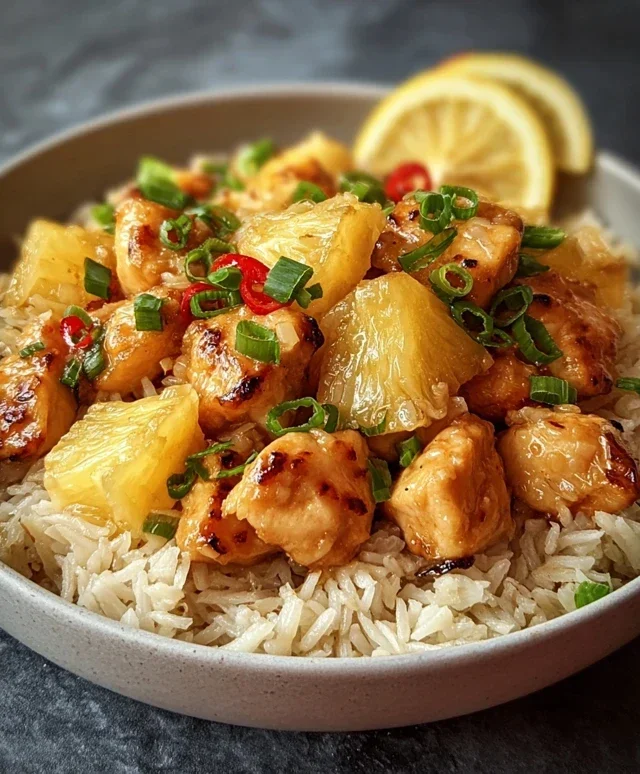 Pineapple Chicken and Rice