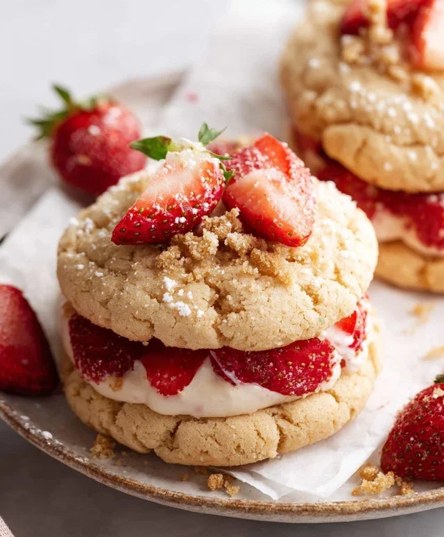 Strawberry Shortcake Cookies