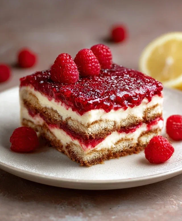 Raspberry Tiramisu