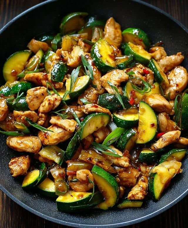 Chicken Zucchini Stir Fry