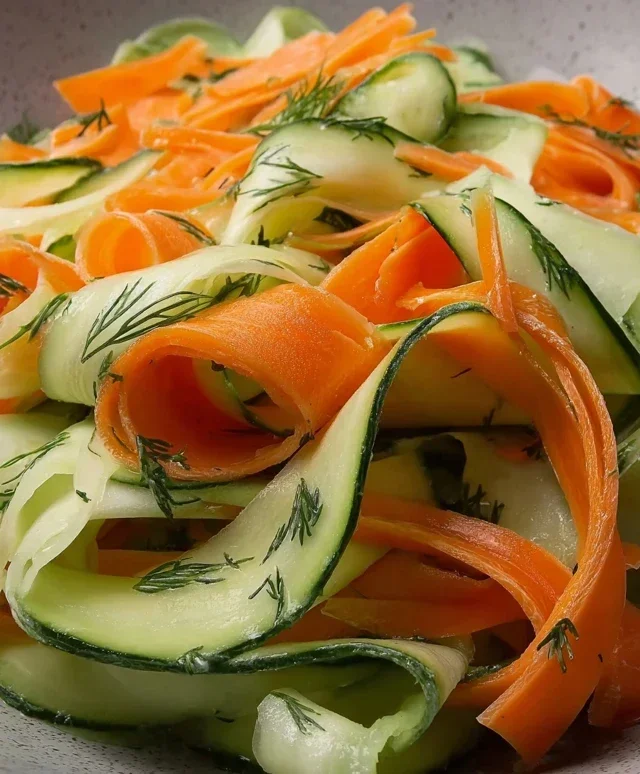 Carrot and Cucumber Ribbon Salad