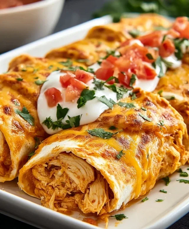 Chicken Enchilada Roll Ups