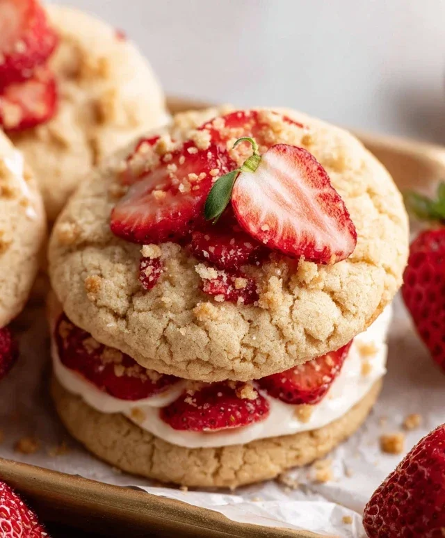 Strawberry Shortcake Cookies