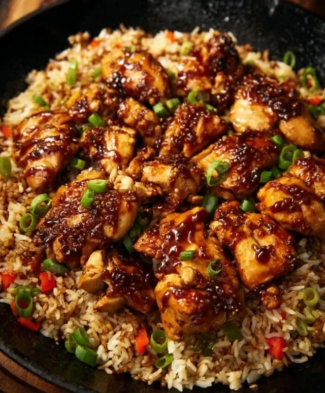 One-Pan Bold Honey BBQ Chicken Rice