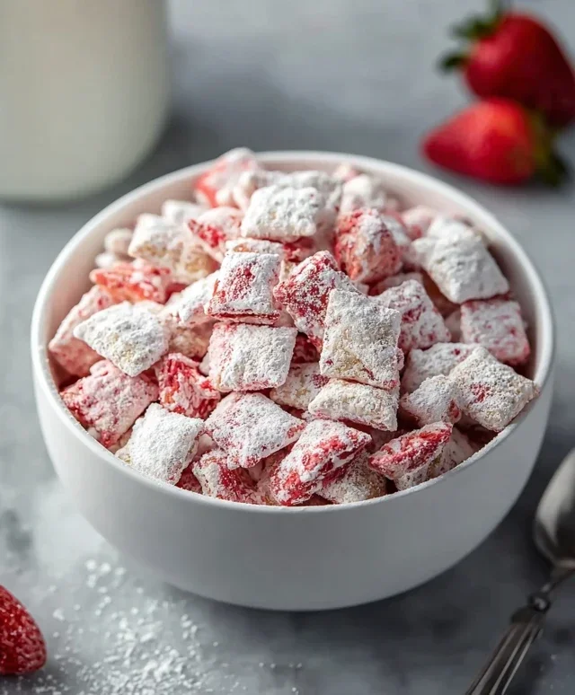 Strawberry Shortcake Puppy Chow