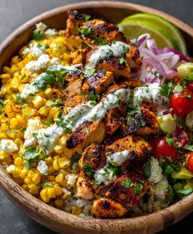 Tasty Street Corn Chicken Bowl