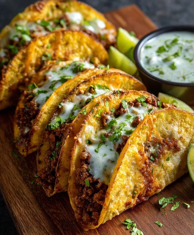 Crispy Ground Beef Tacos