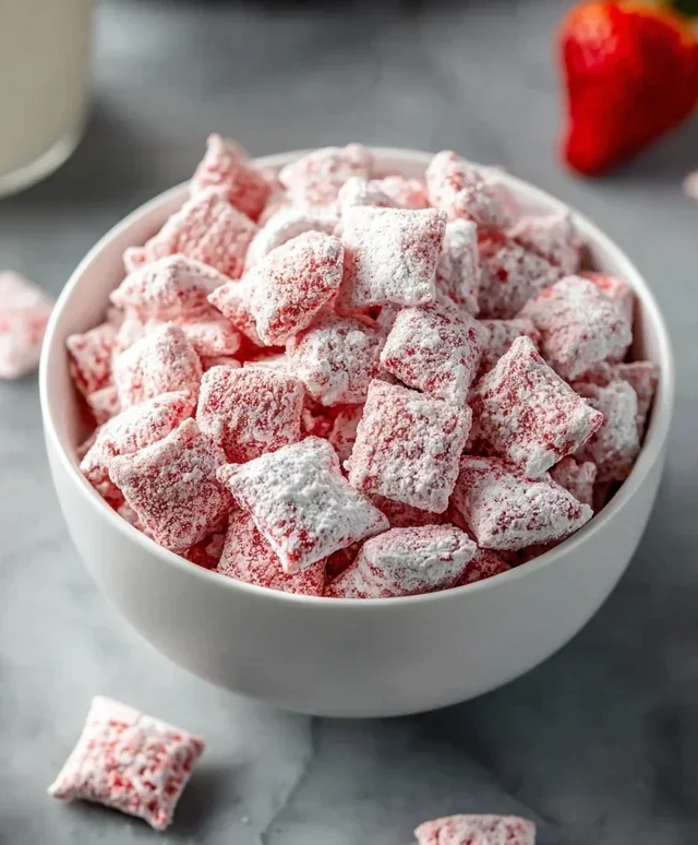 Strawberry Shortcake Puppy Chow