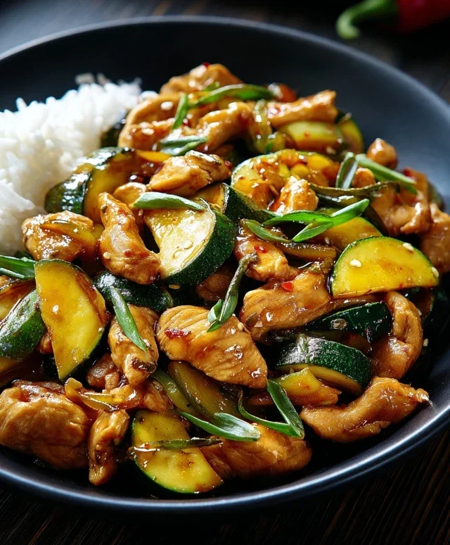 Chicken Zucchini Stir Fry