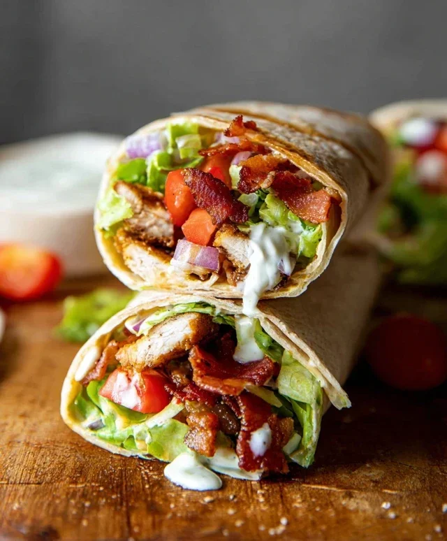 Crispy Chicken Beef Beef Bacon Ranch Wrap