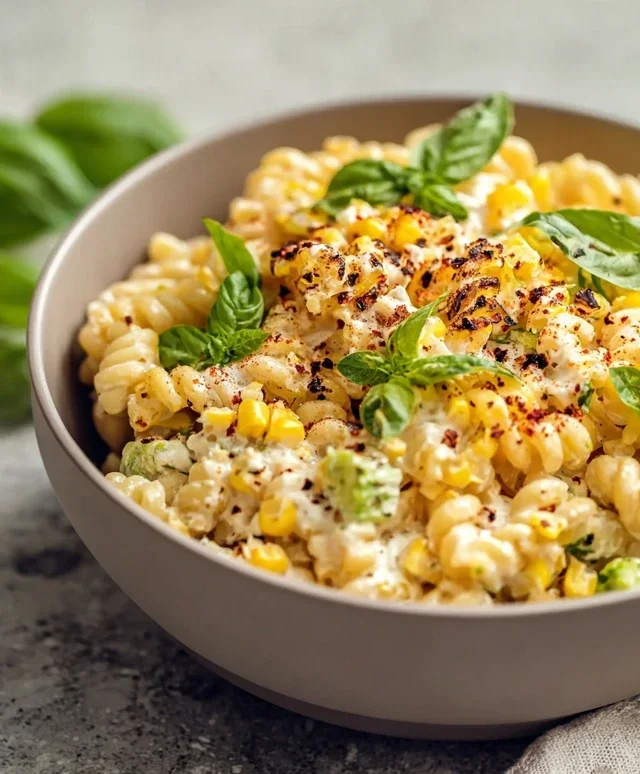 Creamy Street Corn Pasta Salad
