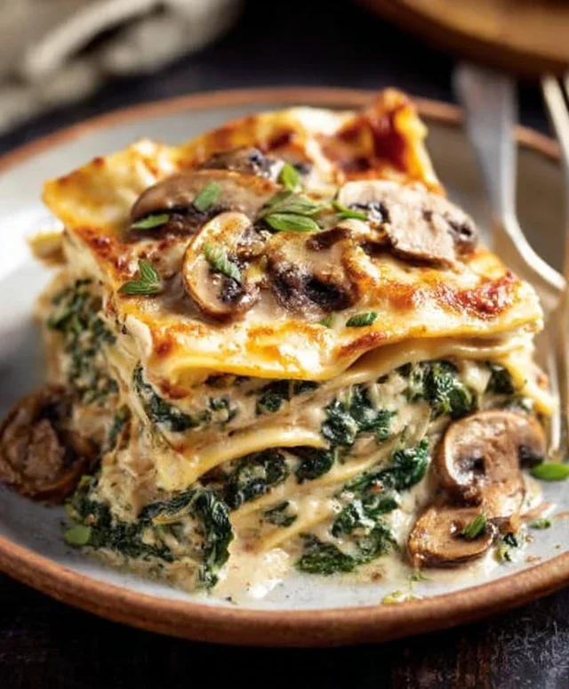 Mushroom And Spinach Lasagna Recipe