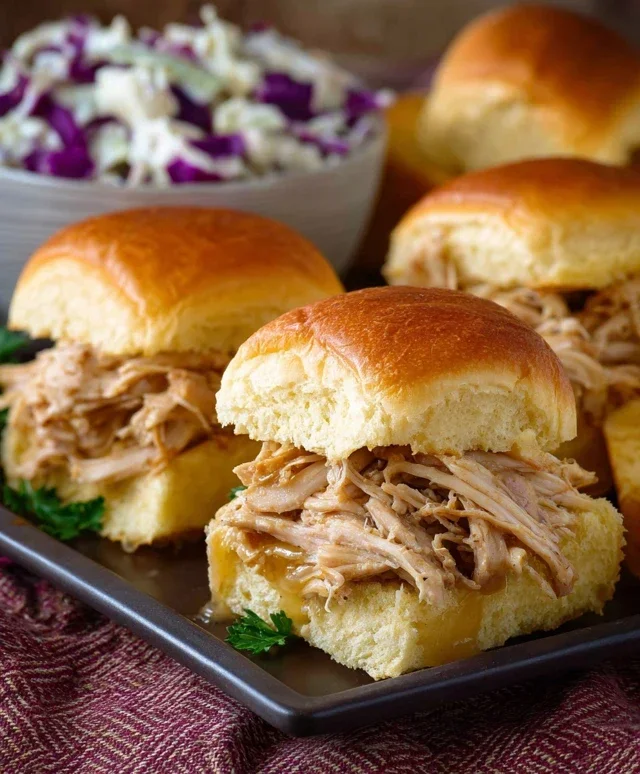 Crock Pot Mississippi Chicken Sliders