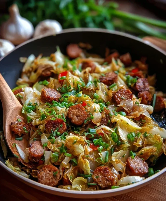 Easy Sausage and Cabbage Stir Fry