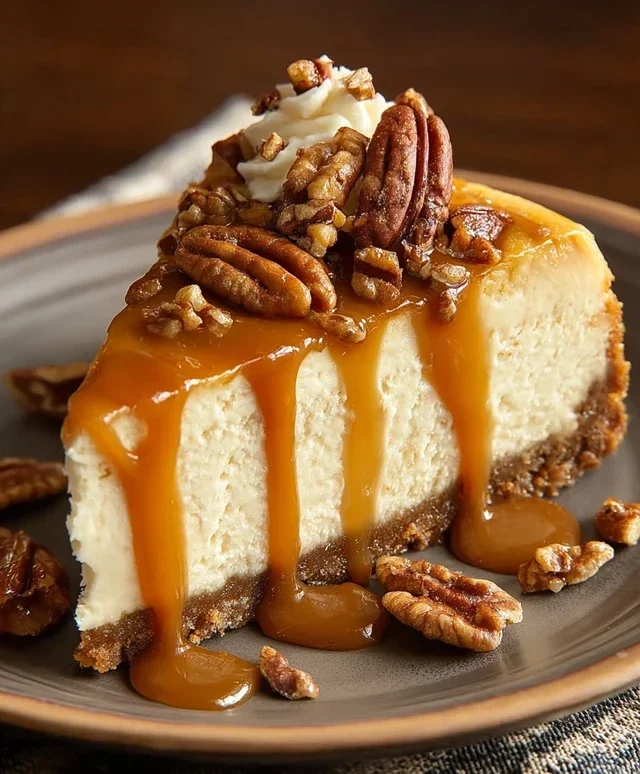 Pecan Caramel Cheesecake