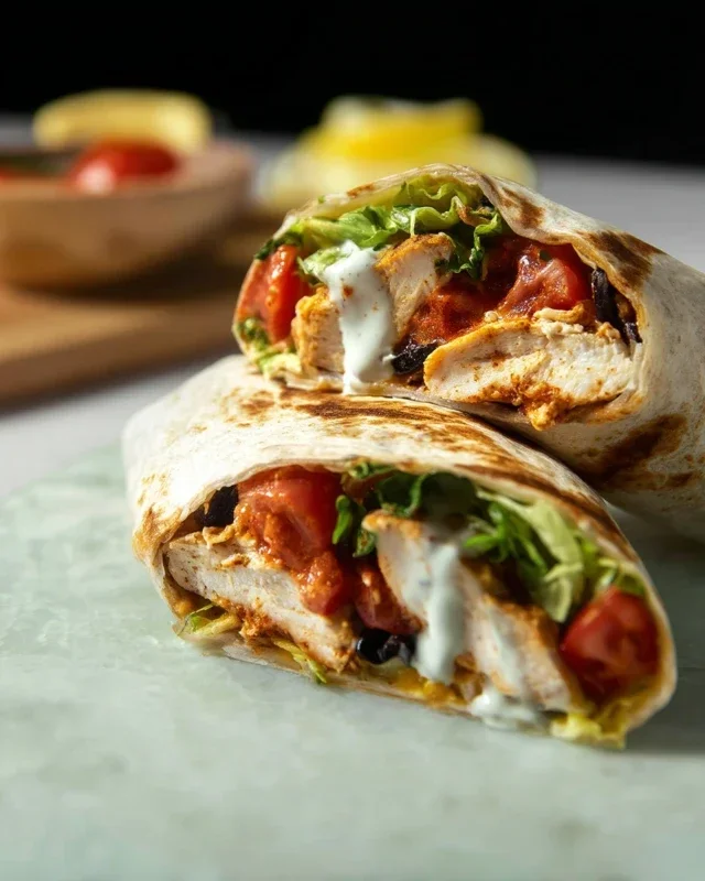 Chipotle Ranch Grilled Chicken Burrito