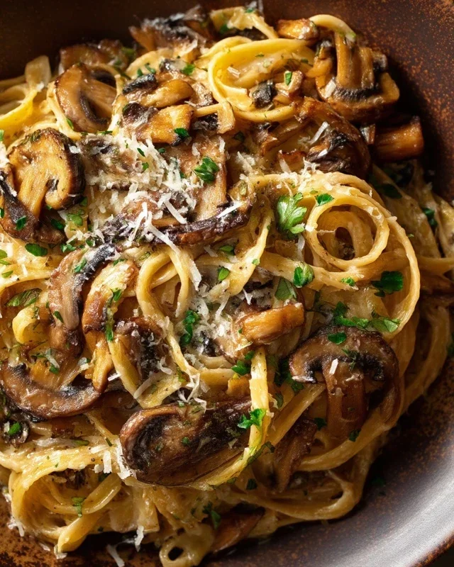 Caramelized Leek and Mushroom Gruyere Pasta