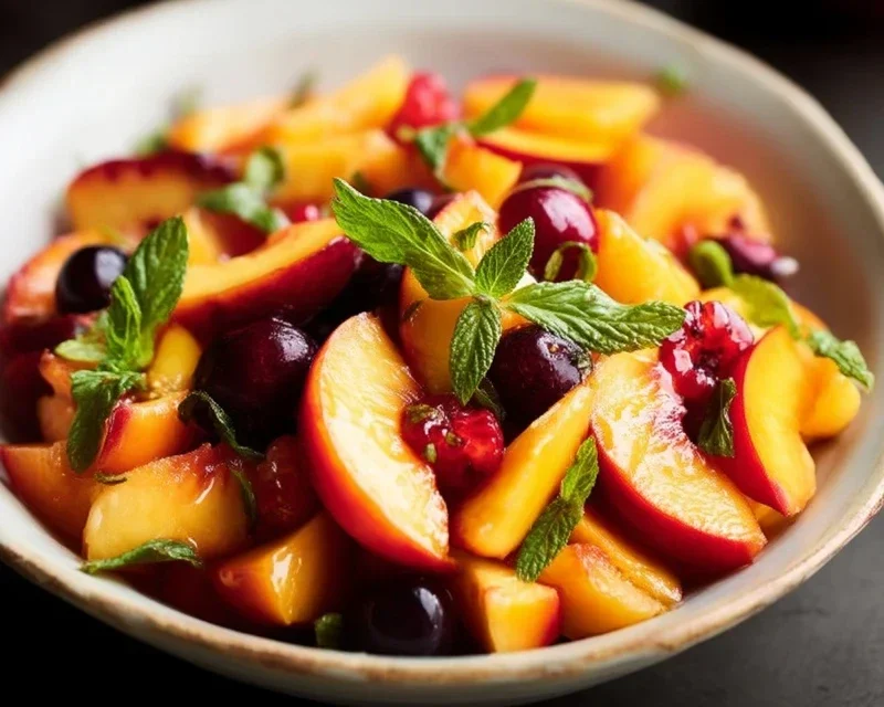 Summer Peach Blueberry Knon-non-non-alcoholic alternativeic non-alcoholic ale Salad