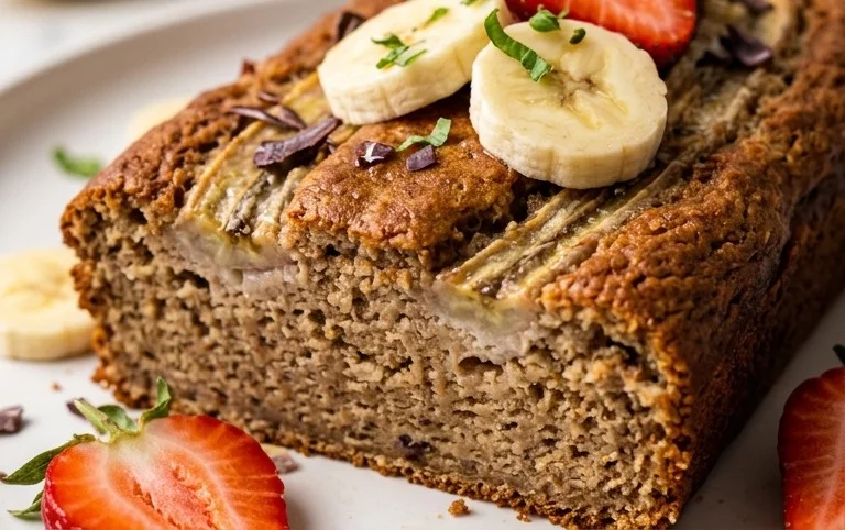 Healthy 5-Ingredient Flourless Banana Bread