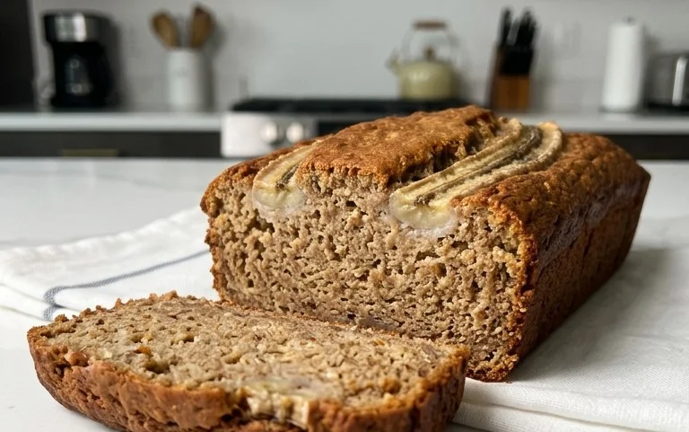Healthy 5-Ingredient Flourless Banana Bread
