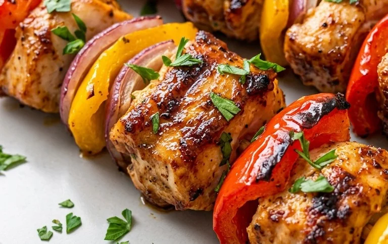 Air Fryer Chicken Skewers (VIDEO)