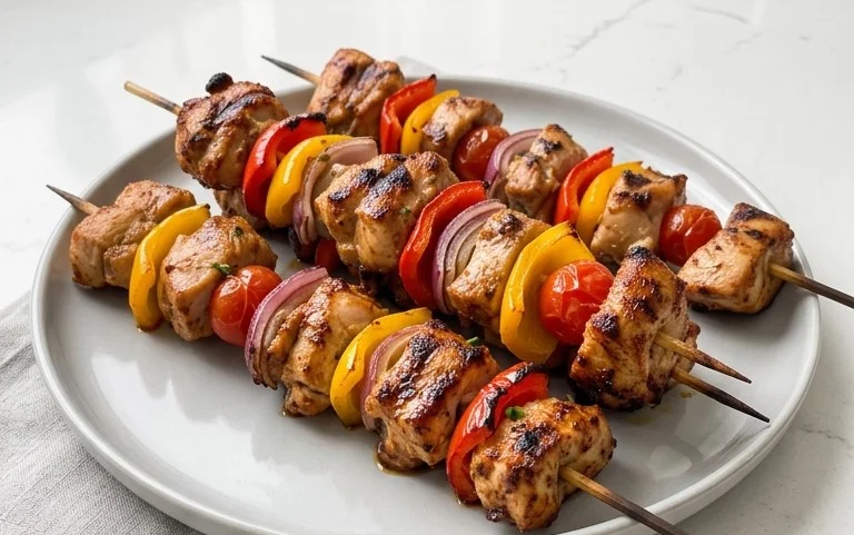 Air Fryer Chicken Skewers (VIDEO)