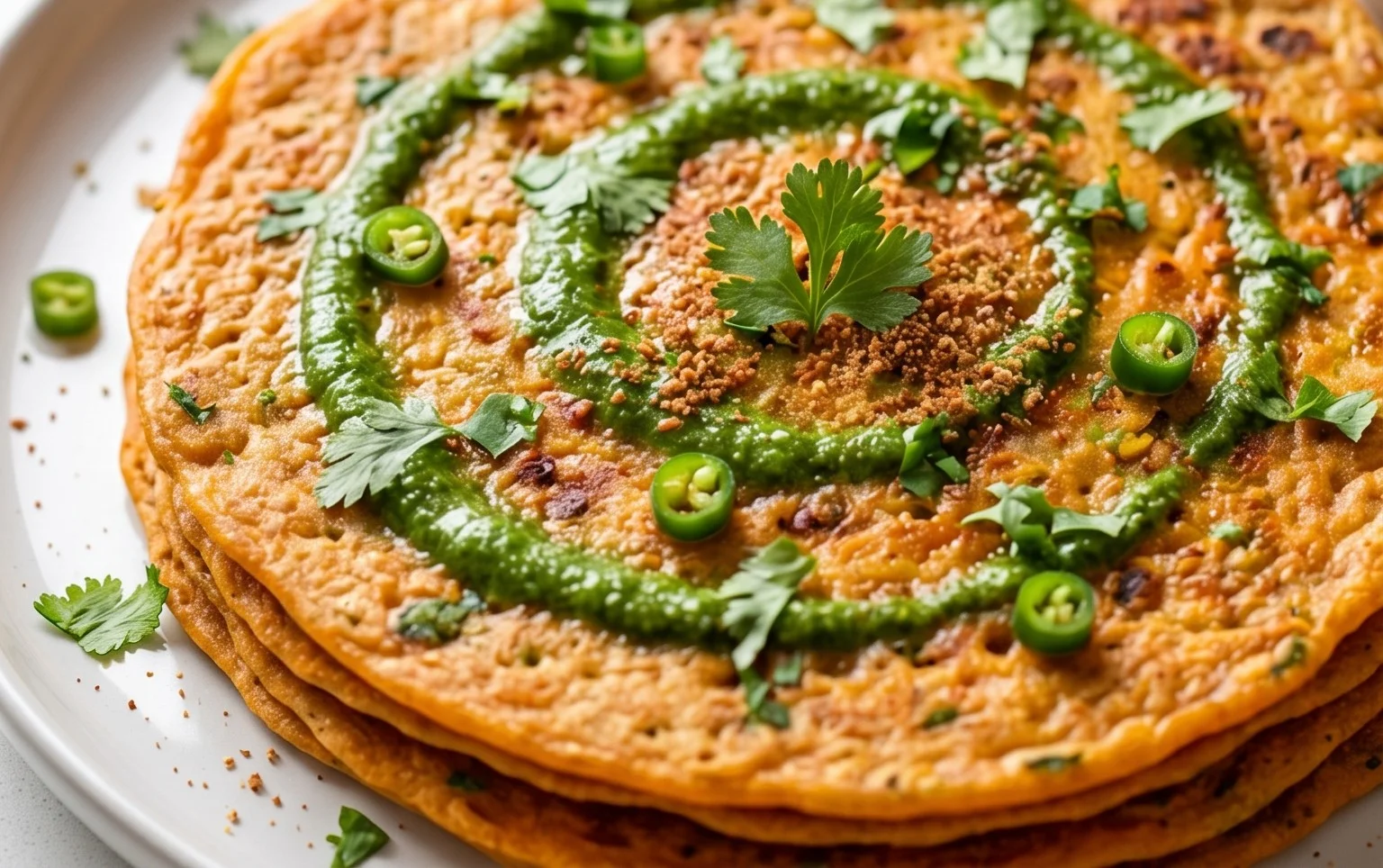 Masoor Dal Chilla | Savory Red Lentil Pancakes