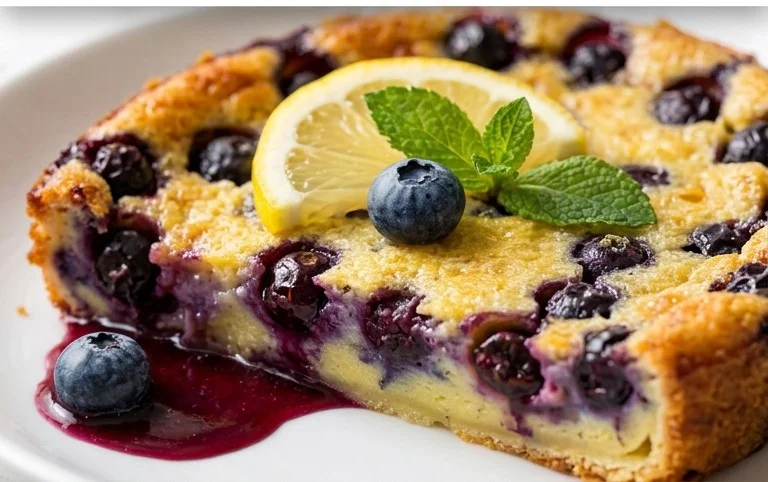 Lemon Blueberry Clafoutis
