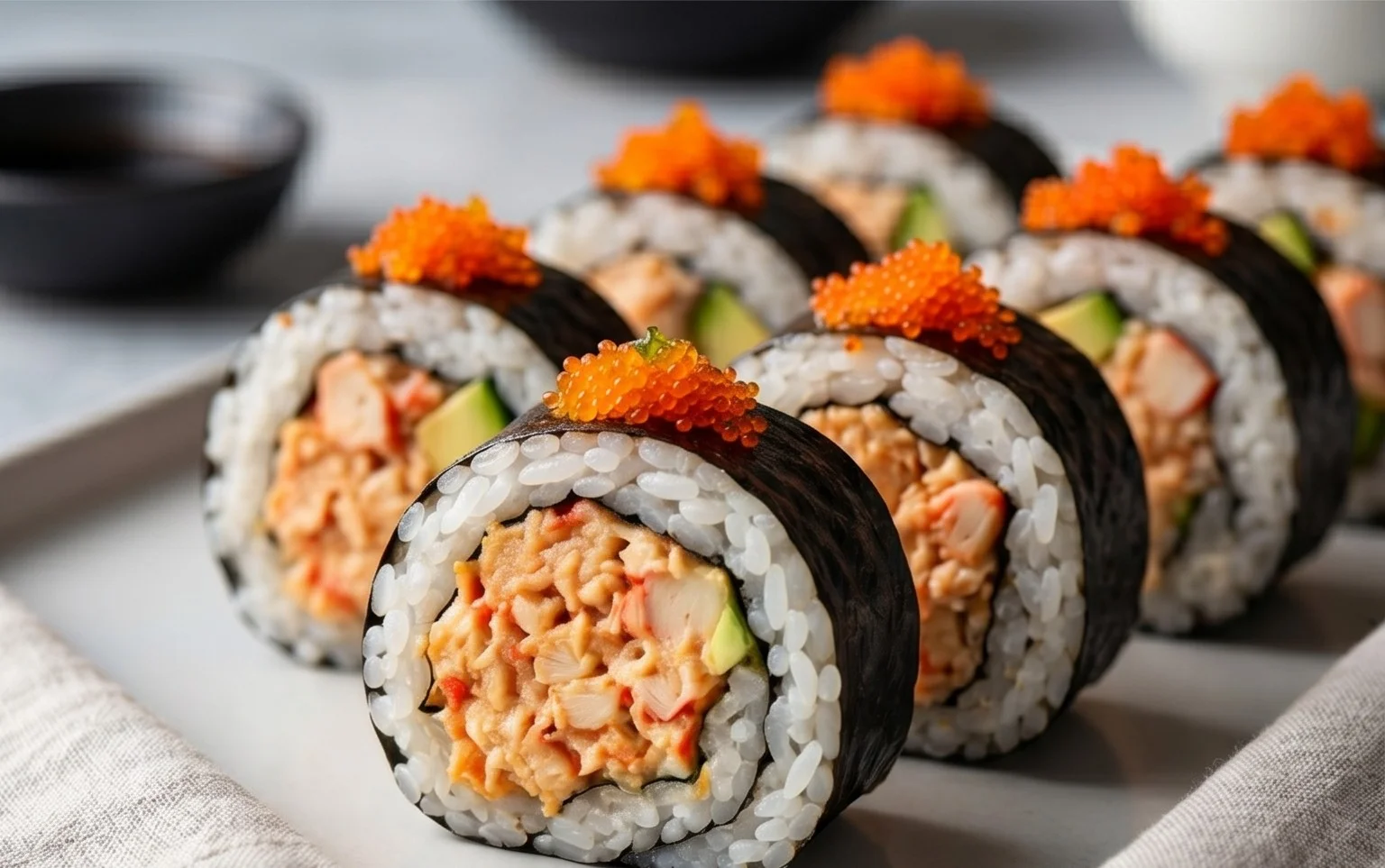 Kani Sushi (Spicy Crab Roll)