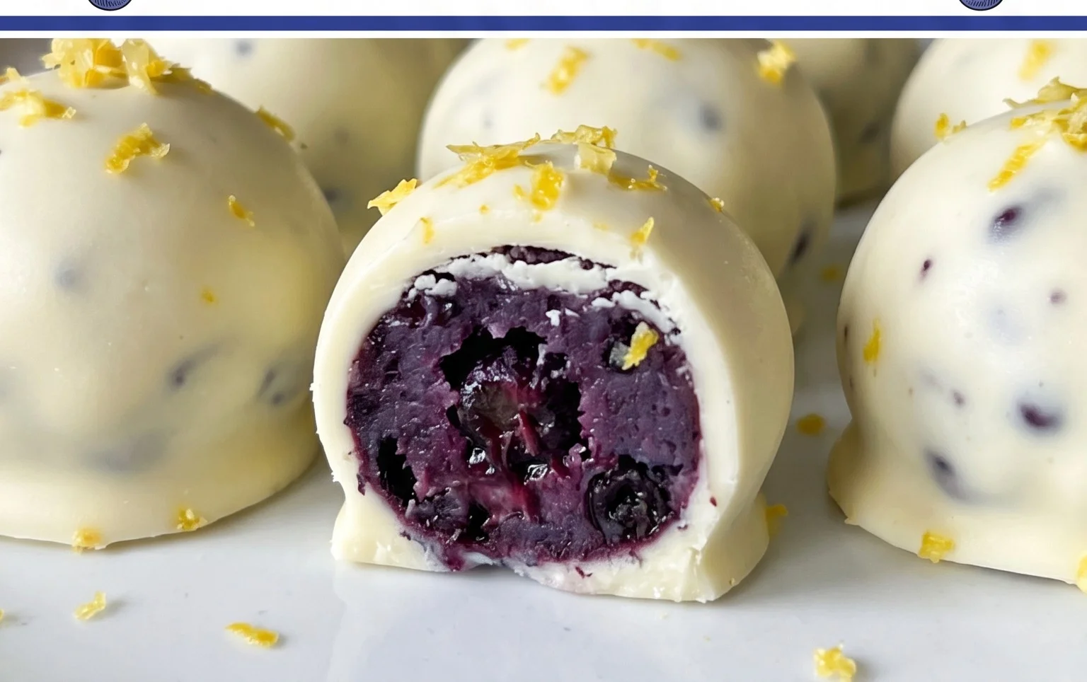 LEMON BLUEBERRY TRUFFLES