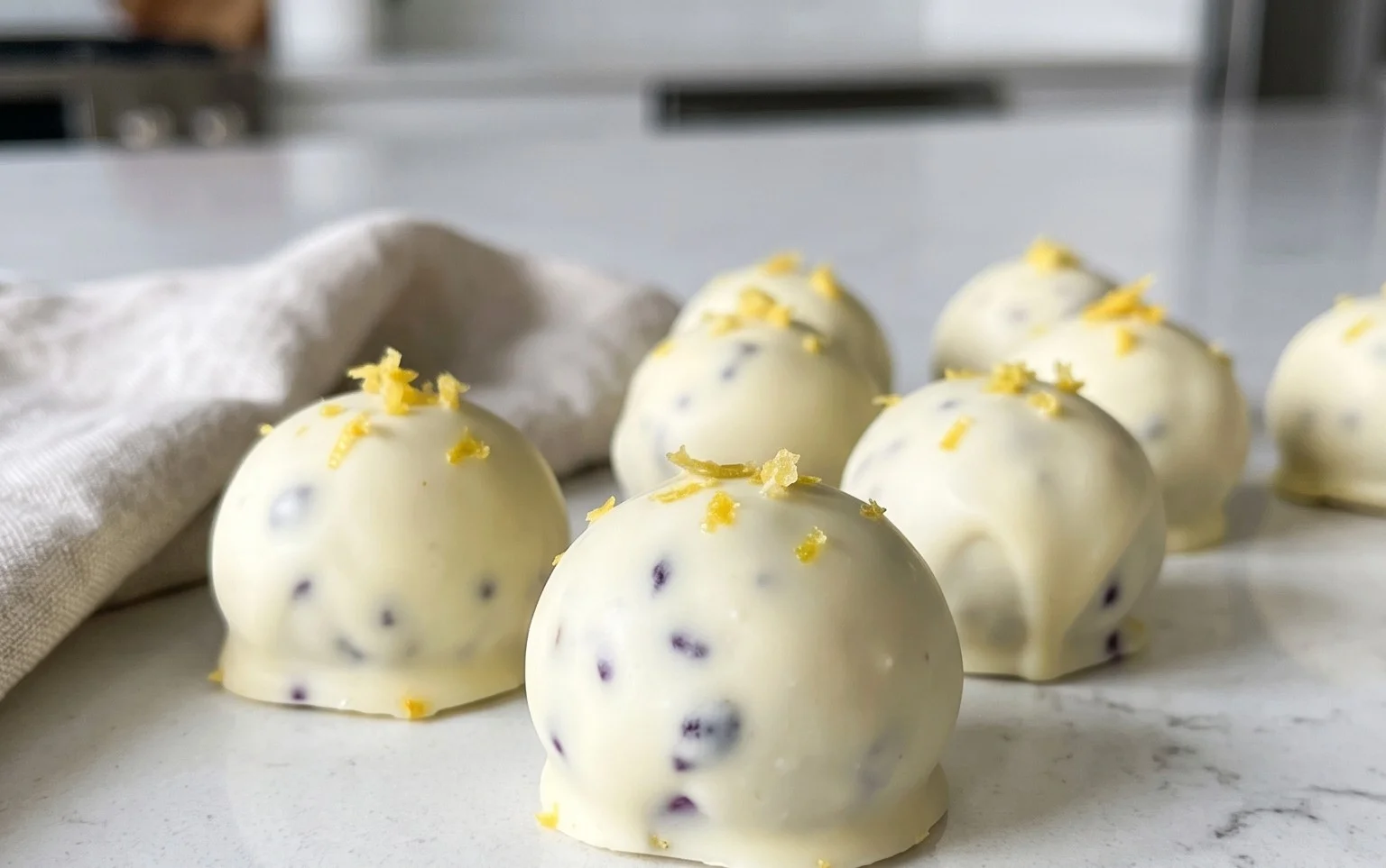 LEMON BLUEBERRY TRUFFLES