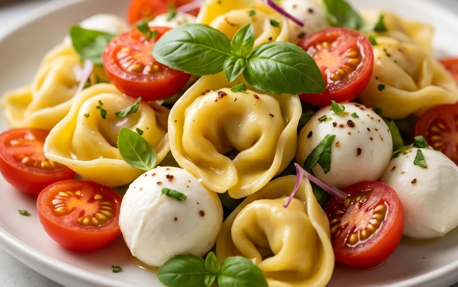 Tortellini Caprese Salad