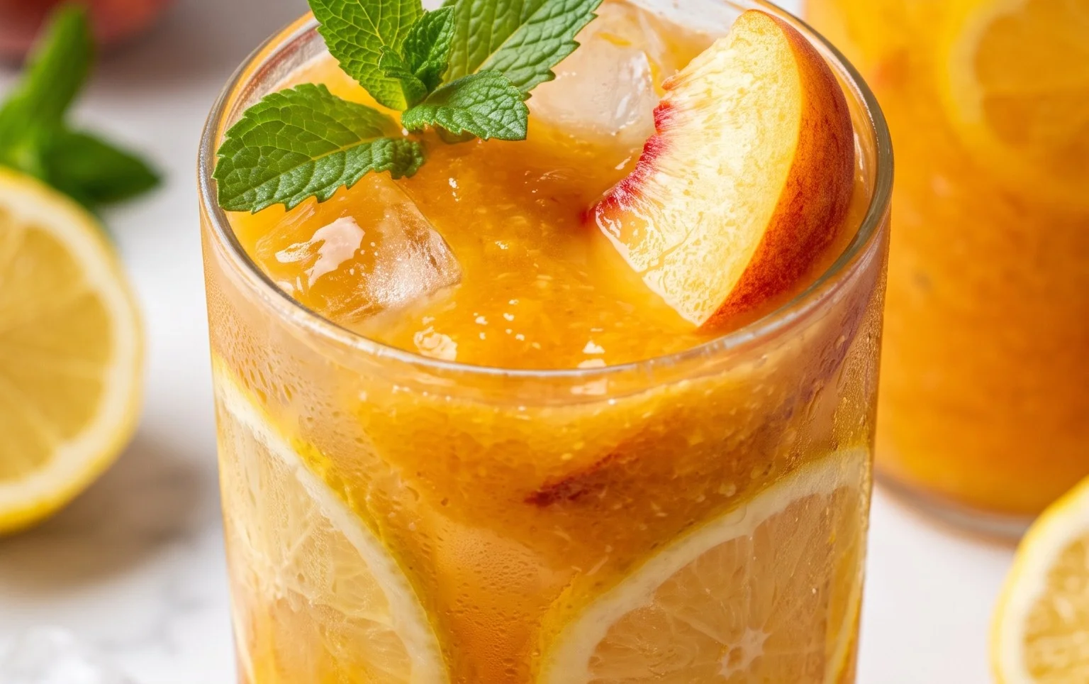 Refreshing Peach Lemonade