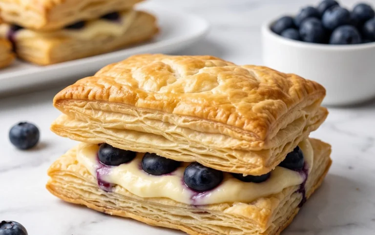 Blueberry Cream Cheese Puff Pastry