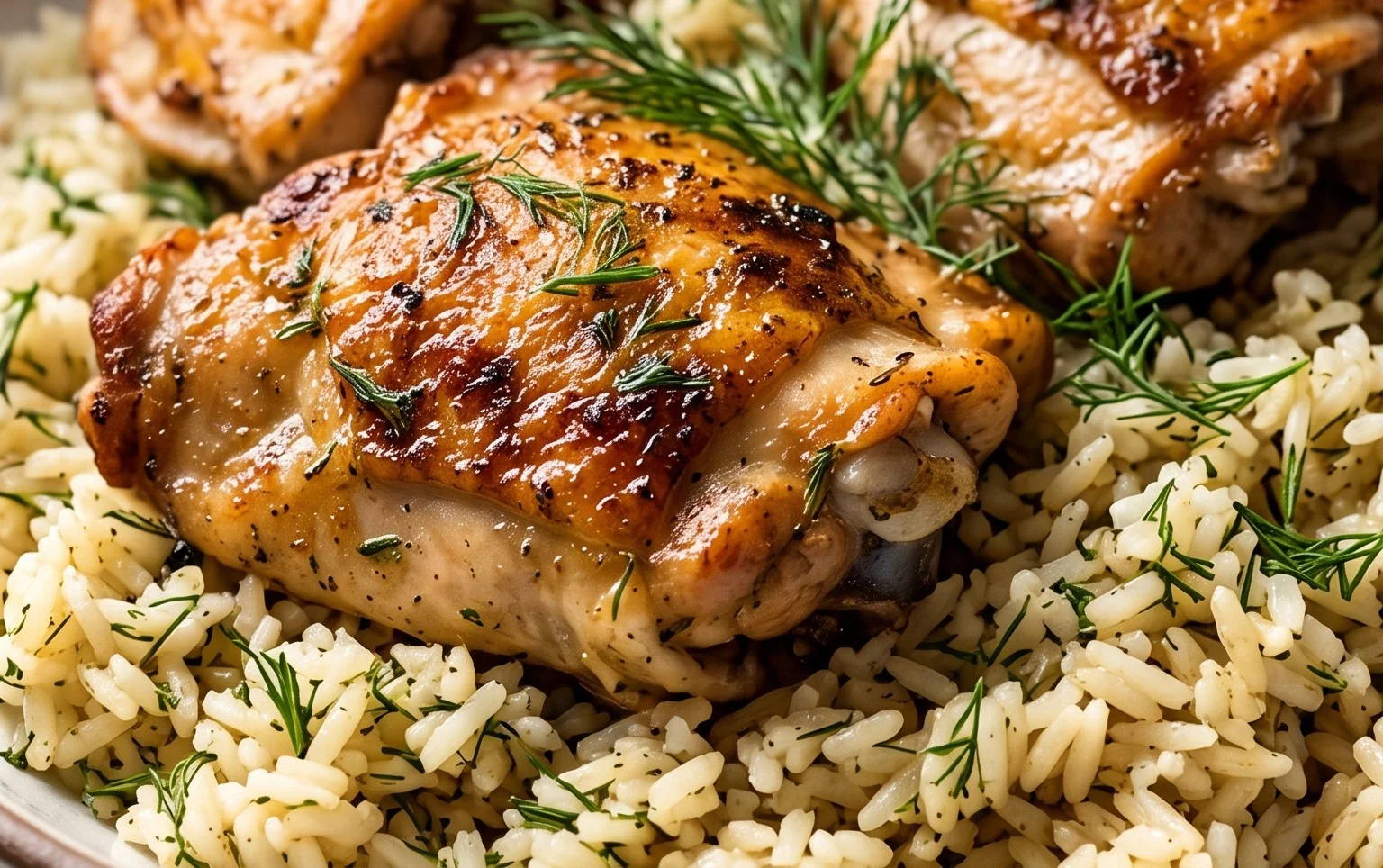 Greek Chicken and Lemon Rice (30 Minutes, One-Pot)