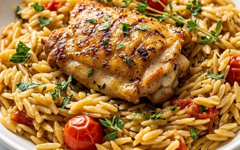 Chicken Orzo (30-Minutes, One-Pan)