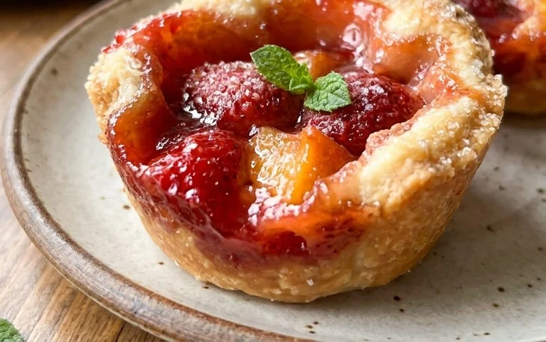Strawberry Peach Pie Bites