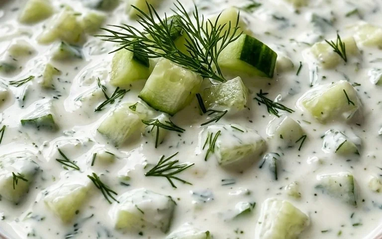 Cucumber Dip with Sour Cream and Dill