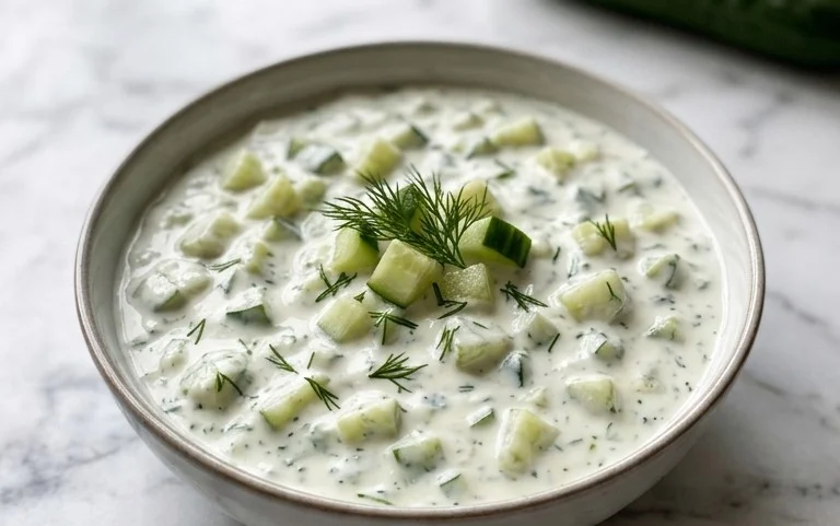 Cucumber Dip with Sour Cream and Dill