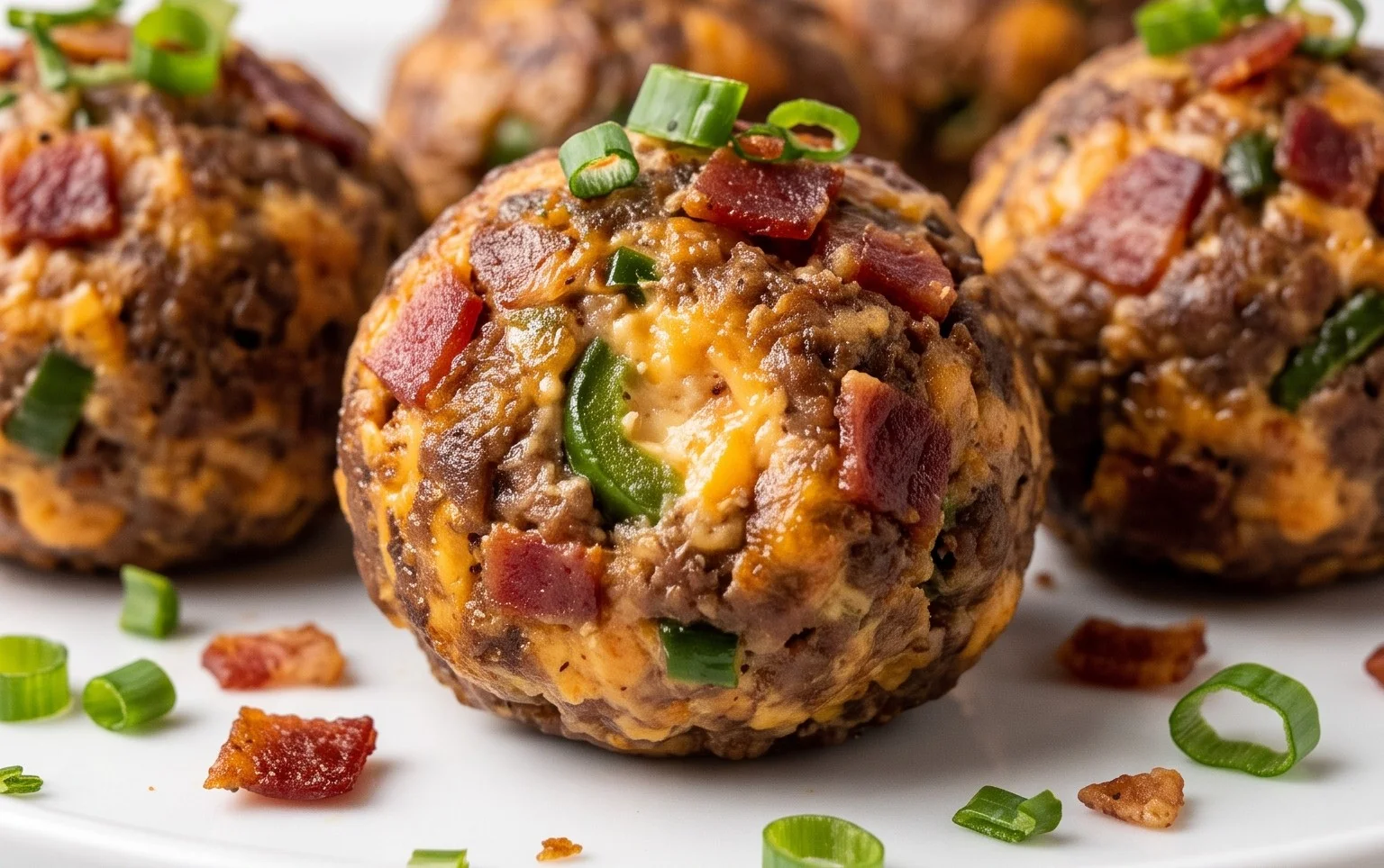 Beef Bacon Jalapeño Popper Cheese Balls